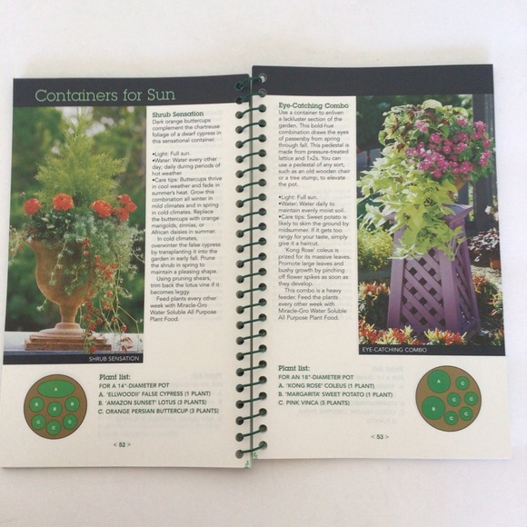 MIRACLE GRO CONTAINER GARDEN HOW TO WATERPROOF BOOK NWT - Picture 8 of 16